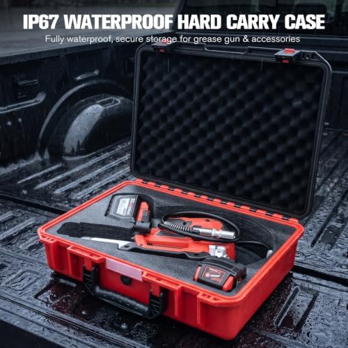 Hard Case for Milwaukee Grease Gun: Cordless Tool M18(2646-20)/M12(2446-20)