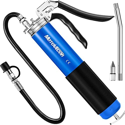 Heavy Duty Professional Pistol Grip Grease Gun, 6000 PSI, 14 oz Capacity