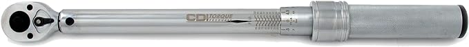 CDI 1501MRMH Dual Scale Micrometer Adjustable Click Style Torque Wrench with Metal Handle - 1/4-Inch Drive - 20 to 150 in. lbs. Torque Range