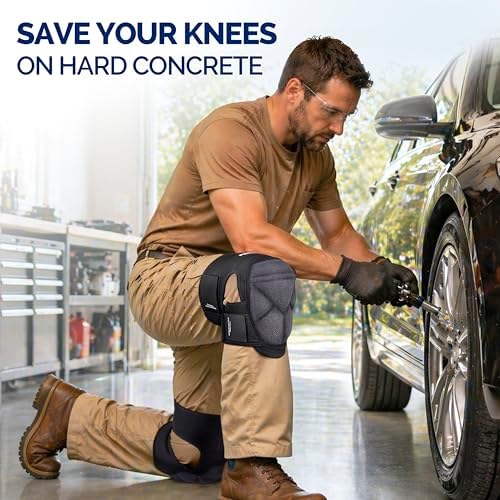 FEATOL Knee Pads for Men & Women, Soft Foam Cushioning for Work