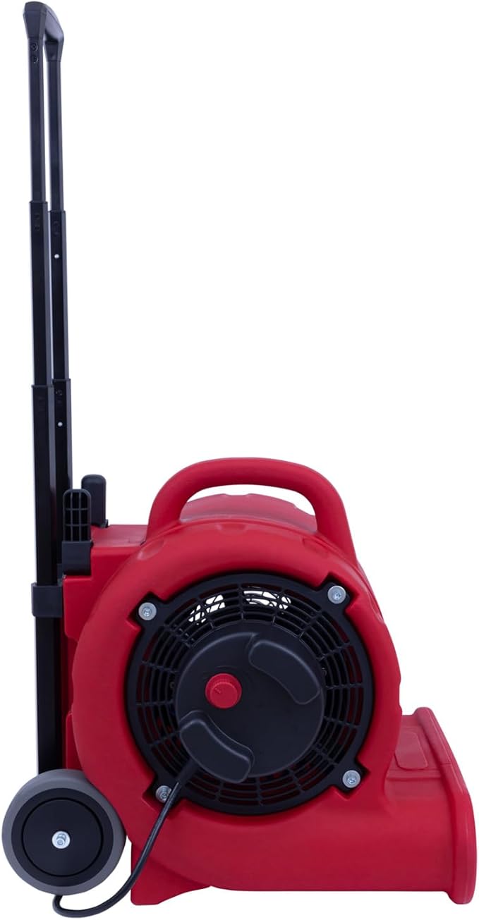 Sanitaire DRY TIME® AirMover 6050 Series, Retractable Handle, 4.5 amp motor, ½ Horsepower, 25-foot cord, Air Mover Carpet Dryer Blower Floor Fan