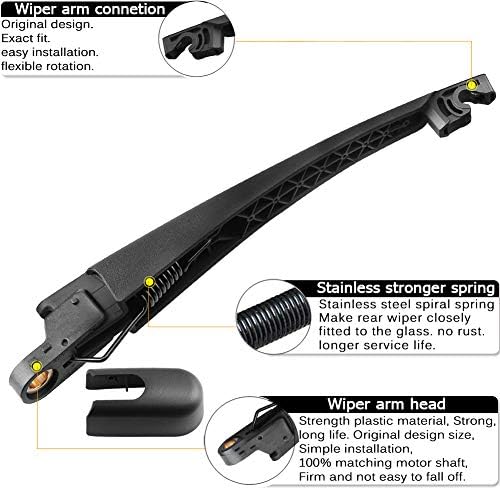 AUTOBOO Rear Wiper Arm Blade Replacement for Hyundai Tucson 2010-2015
