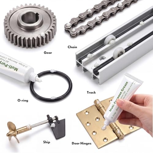 MTLEE 20g Multi Purpose Synthetic Grease Waterproof Dielectric High Temp Resistant for Door Hinges Tracks 3D Printers Marine Reels Bearings Joints