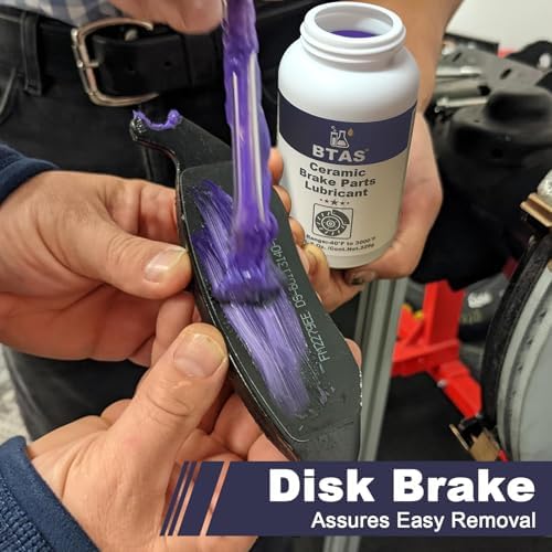 BTAS Silicone Brake Parts Lubricant, Pad, Caliper Slide Pin Lube Grease 8oz