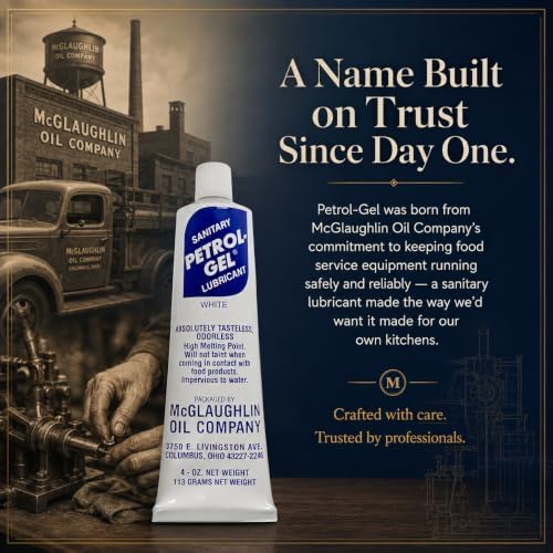 Petrol-Gel NSF H1 Food Safe Lubricant-White Grease for O-Rings & Valves 4oz