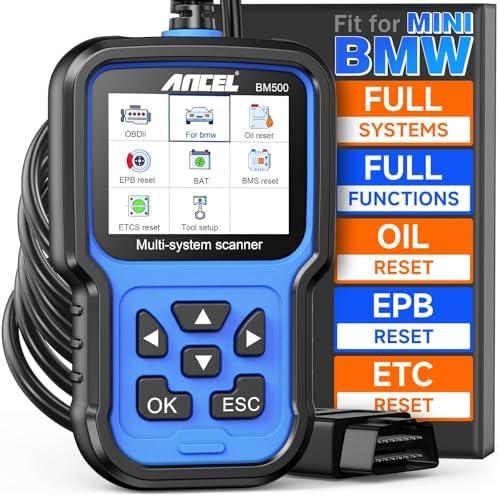 ANCEL BM500 OBD2 Scanner for BMW & MINI, Battery Registration