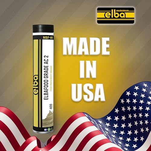 ELBA Food Grade Grease, Food Machinery, NSF H1, Halal and Kosher Certified. for KITCHENAID,UNIVERSALLY Suitable for Stand Mixers, Hand Mixers, Meat Grinders, ETC (400 Grams). Made in USA