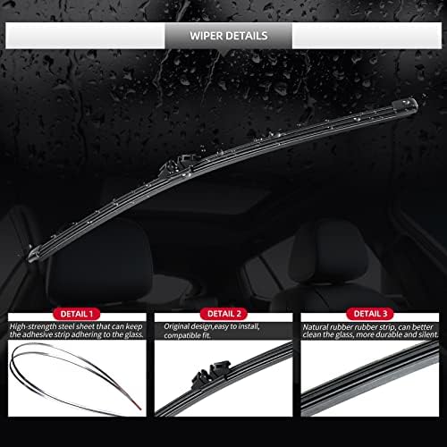 Rear Windshield Wiper Blade and Arm for BMW X7 2019-2026 for Car Window