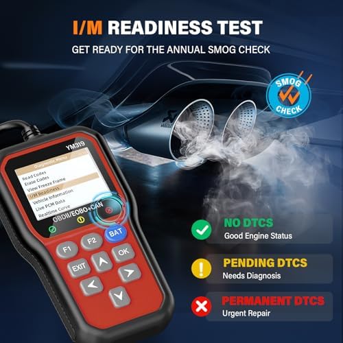 BluSon YM319 OBD2 Scanner Diagnostic Tool with Battery Tester, Scan Tool