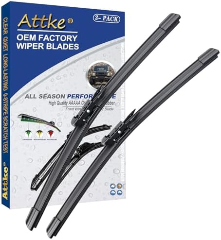 2 Wipers 22" + 22" Front Windscreen Wipers for Cadillac Escalade Tahoe 2007-2013/Chevrolet Silverado 2008-2013/GMC Yukon 2007-2013/OE Original Style (Pack of 2)