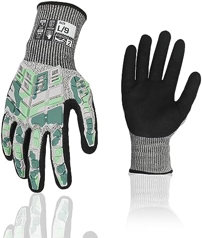 Safety Work Gloves,Impact Gloves for Men Women,Cut Resistant