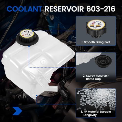 603-216 Engine Coolant Reservoir Tank for Ford Focus 00-07