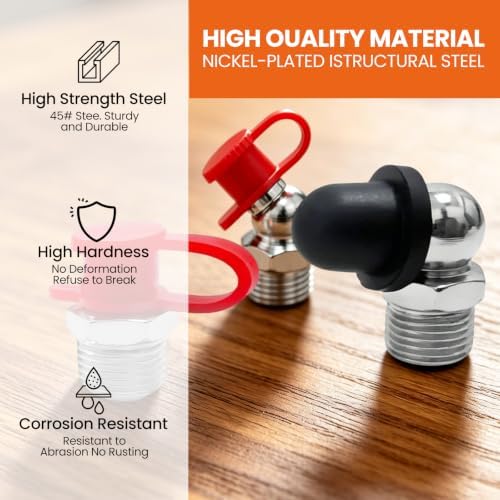 Grease Fittings Assortment 130PCS SAE & Metric Zerk Grease Fittings