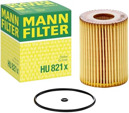 Mann Filter HU 821 x Cartridge Oil Filter Replacement Compatible With Mercedes-Benz Sprinter 2500, Sprinter 3500, Sprinter 3500XD, Sprinter 4500