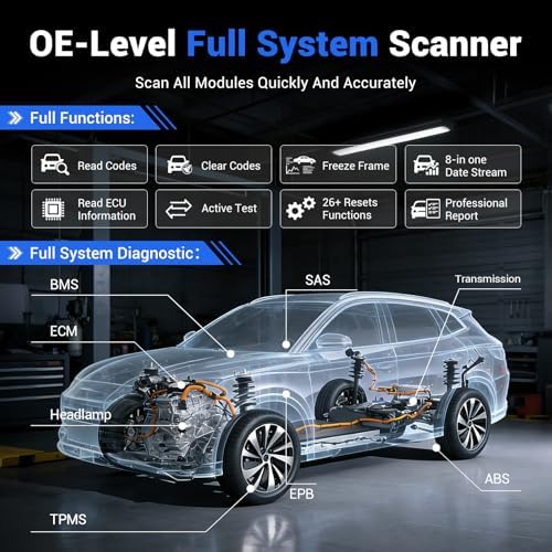 VDIAGTOOL D200 Bluetooth OBD2 Scanner with Bidirectional for iOS & Android