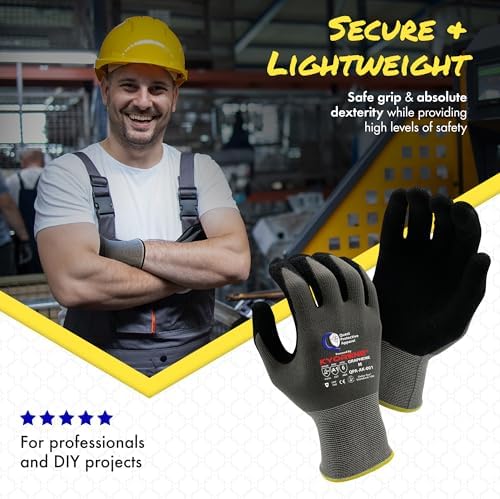 Quest Cut Resistant Work Gloves, ANSI A1, Medium, Pack of 3