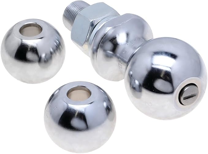 REESE Towpower 74309 Interchangeable Trailer Hitch Ball, (1-7/8 Inch Diameter Ball, 2 Inch Diameter Ball and 2-5/16 Inch Diameter Ball), 8,000 lbs. Capacity