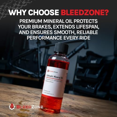 BleedZone Mineral Oil Brake Fluid for Shimano Tektro TRP, 100ml