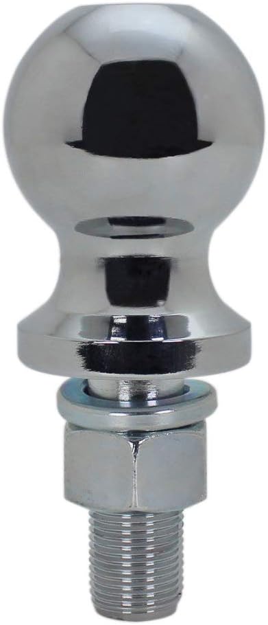Quick Products QP-HB3007 2" Chrome Hitch Ball - 3/4" Diameter x 2" Long Shank - 3,500 lbs.