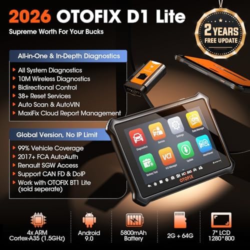 OTOFIX D1 Lite 2026 Bidirectional Scan Tool, Wireless Diagnostic Scanner