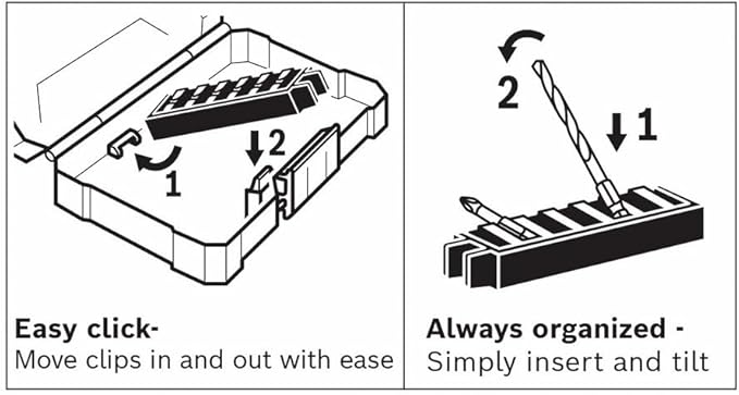 Bosch SDMS24 24 pc. Impact Tough™ Screwdriving Custom Case System Set