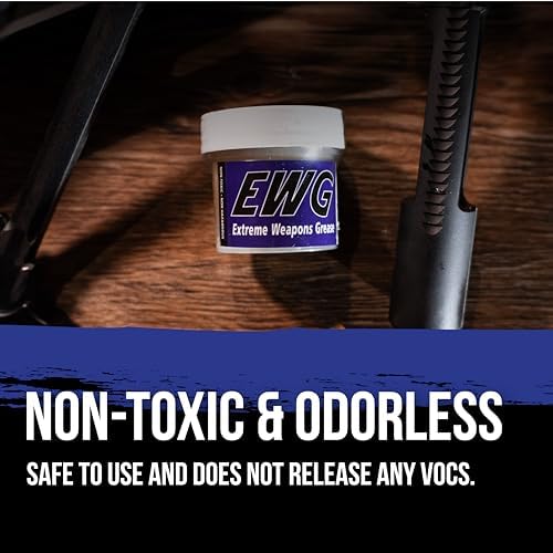 Slip 2000 Extreme Weapons Grease (EWG), Reduces Friction and Wear, Grease Lube in Anti-Ware Package, Extreme Pressure Properties, No PTFE, 1.5 oz