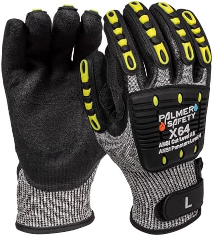 ATERET General Utility Work Gloves, Cut & Impact Protection, Lightweight & Breathable, All-Purpose Performance Fit, Durable