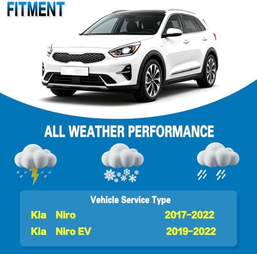 GSPSCN Windshield Wiper Blades for Kia Niro/Niro EV 2017-2022 (Pack of 3)