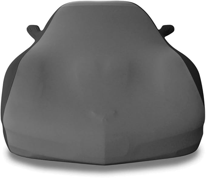 C5 Corvette Indoor Car Cover - Custom Fit Ultraguard Stretch Satin Sport Series - The Ultimate High End Fit for 1997-2004 C5, Z06, Convertible, Hardtop Corvettes (Gray/Black)