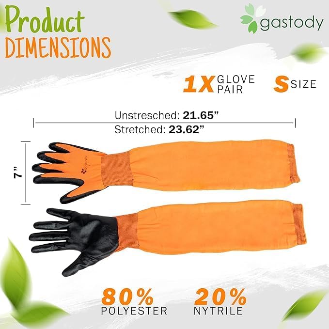 Long Sleeve Gardening Gloves for Women & Men, Long Cuff Garden Gloves