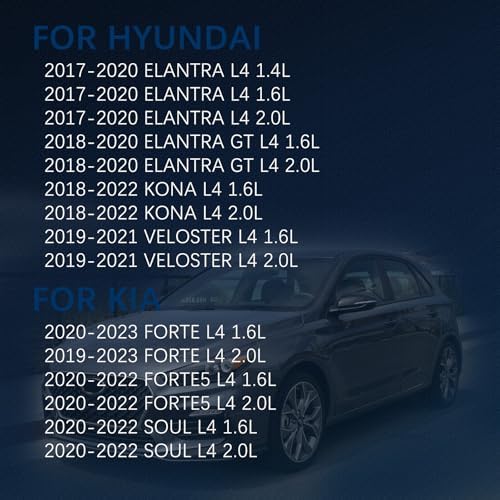 CA12057 Engine Air Filter for 2017-2023 Hyundai Elantra 1.4L 1.6L 2.0L,Elantra GT/Kona 1.6L 2.0L,Kia Forte/Forte5/Soul 1.6L 2.0L 28113-F2000