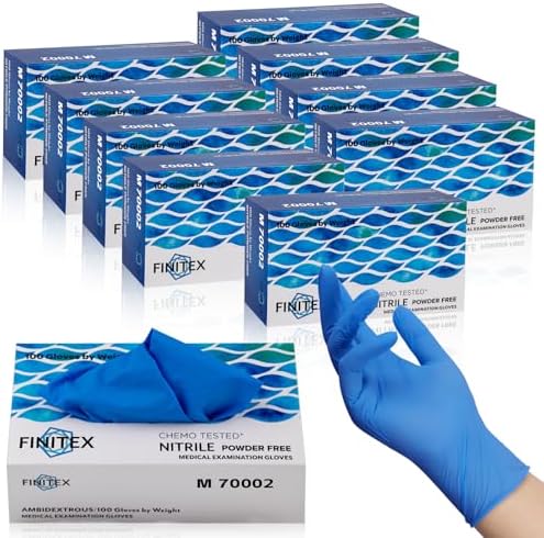 FINITEX Nitrile Disposable Medical Exam Gloves 4mil 100PCS Food Glove