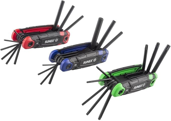 Sunex 98525F SAE/Metric/Torx 25-Piece Folding Hex Key Set