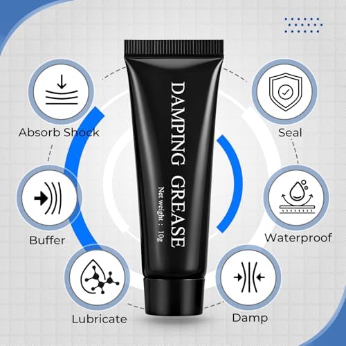 Conelist 3 Pack 10g Synthetic Damping Grease Mechanical Lubricant Grease for Optical Instruments Household Appliances Rolling Parts