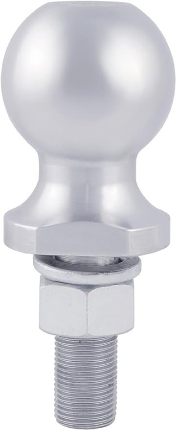 CURT 40065 Chrome Trailer Hitch Ball, 3,500 lbs, 2-Inch Diameter, 3/4 x 2-1/8-Inch Shank