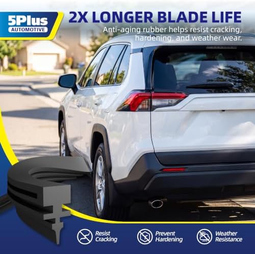 5 PLUS® 8 Inch Rear Windshield Wiper Blade - Original Quality,Quiet Wiping