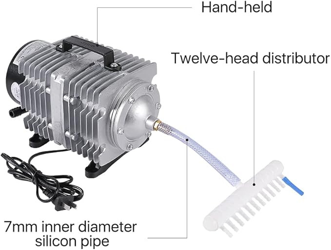 Cloudray 135W Air Compressor Electrical Magnetic Commercial Air Pump 120L/min for CO2 Laser Engraving Cutting Machine ACO-009D（110V 60Hz)