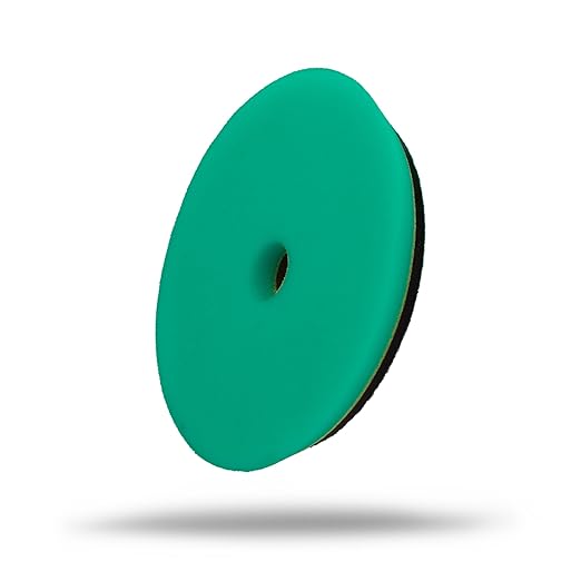 Maxshine 5“ Universal Polishing Foam Pad for Cutting – Low Profile Hook & Loop with Rubber Backing – Compatible with Long Throw DA Polishers – EVA Foam for Heat & Pressure Absorption