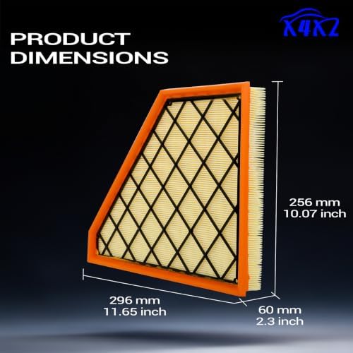 2PCS Engine Air Filter Kit for Chevy GMC Buick Replace# A3212C 23321606