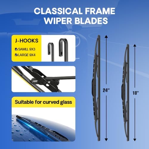 5 PLUS® 24"+18" Silicone Wiper Blades Fits Nissan Frontier 2005-2024
