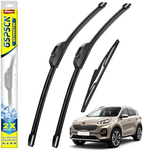 GSPSCN Windshield Wiper Blades for Kia Sportage GAS,HEV,PHEV 2023-2026
