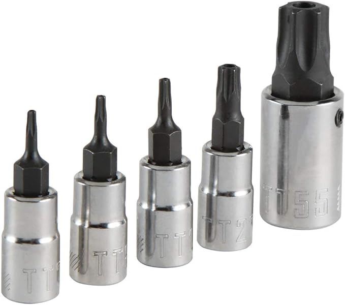 CRAFTSMAN Torx Bit Socket Set, Tamperproof, 5-Piece (CMMT42616)