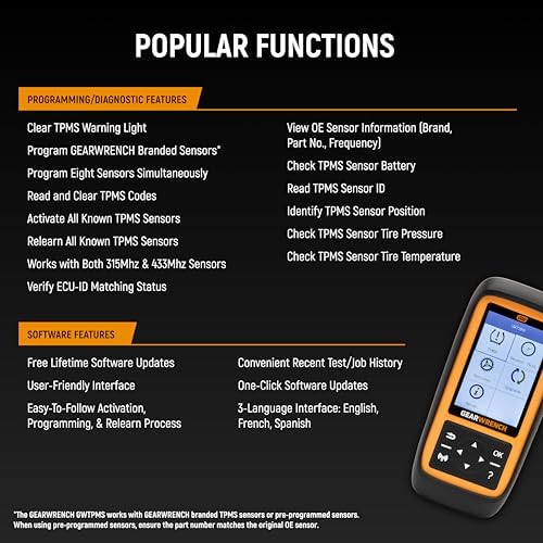 GEARWRENCH Universal TPMS Programming & Diagnostic Tool | GWTPMS