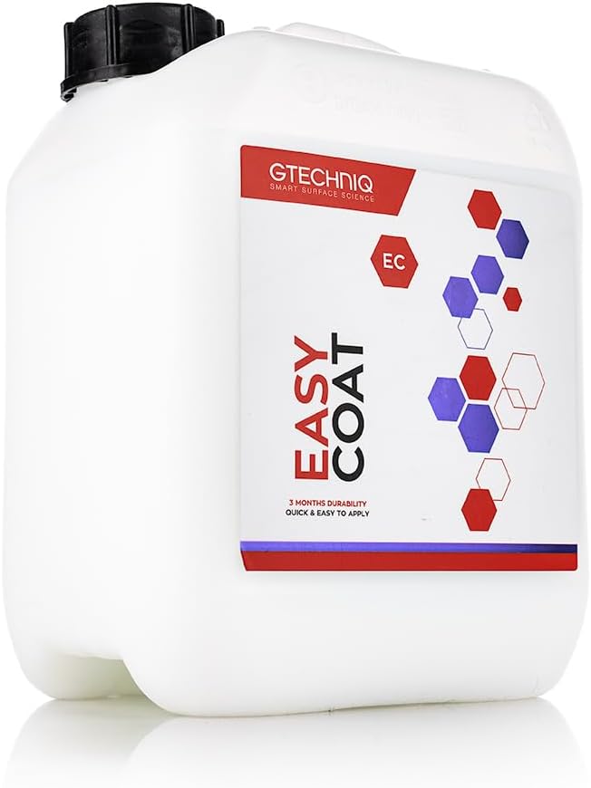 Gtechniq - Easy Coat Refill - Up to 3 Months of Durability; Quick & Easy to Apply; Coating Safe; Apply to Auto Paint or Glass Surfaces; Protect from UV Rays, Chemicals, Weather, Dirt (5 Liters)