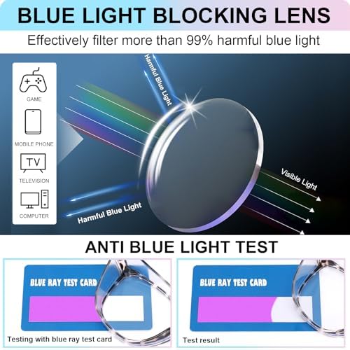 OXG 4 Pack Safety Glasses Anti Fog Goggles, Blue Light Blocking Stylish Safety Glasses for Women Nurses Protective Eyewear