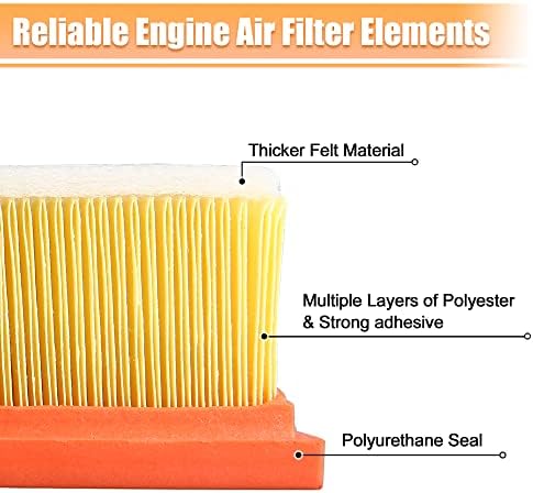 X AUTOHAUX Engine Air Filter 25945274 for Chevrolet Silverado 2011-2016 for GMC Sierra 2500 3500 HD 6.6L V8 Diesel Engine Air Cleaner High Filter Capacity (Pack of 2)