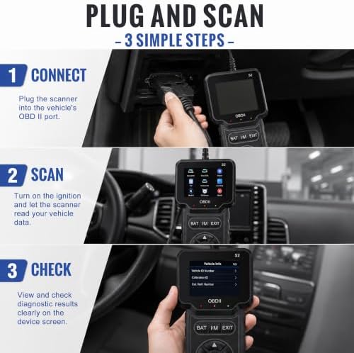 OBD2 Scanner, Check Engine Code Reader, Car Scanner Diagnostic Tool