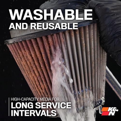 K&N Engine Air Filter: High Performance, Powersport Air Filter, PL-1003