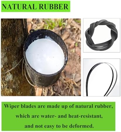 3 Wiper Blades Replacement for Dodge Durango 2011-2023 (Set of 3)