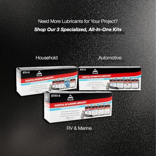 AGS Automotive Solutions Silicone-Based Brake Lubricant - Eliminate Squeals and Enhance Performance with Brush Top Can Application, Long-Lasting, 8oz - Excellent for Complete Brake Assembly Tasks